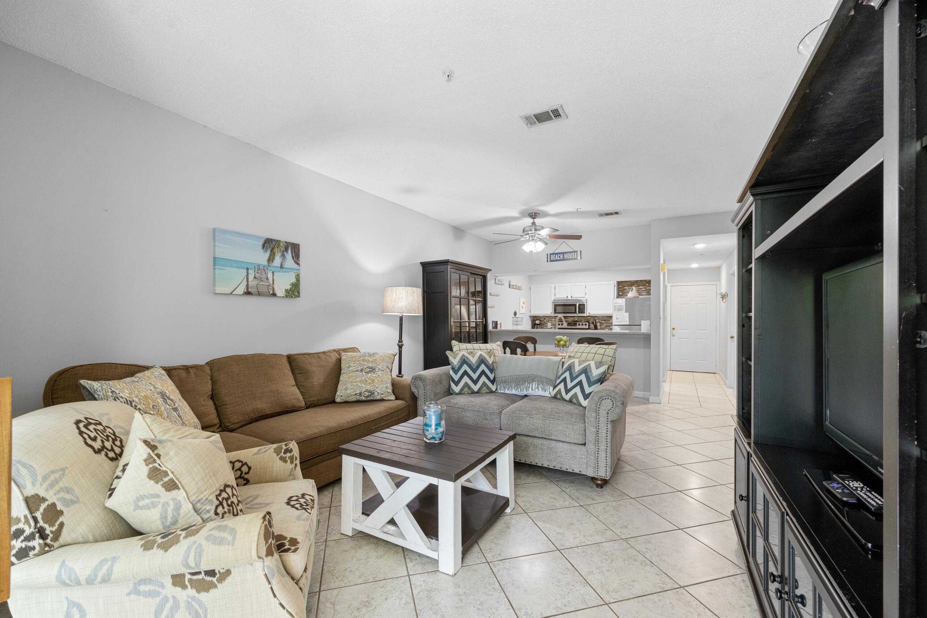 200 Sandestin Lane, Unit 1209 Miramar Beach, FL 32550 - Photo 12 of 30 a living room with furniture and a flat screen tv