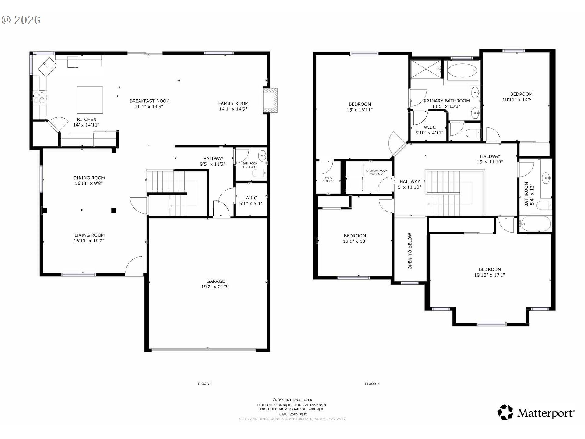 504 North Allen Creek Drive Ridgefield, WA 98642 - Photo 38 of 38 a picture of a floor plan