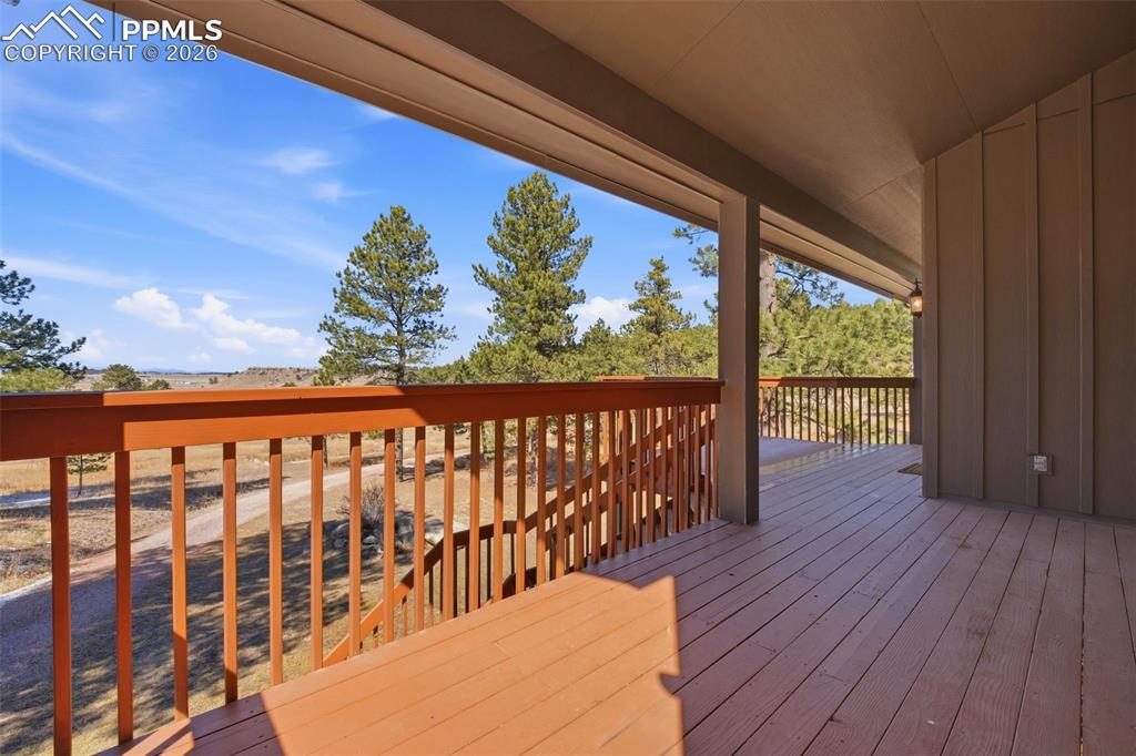 8795 Moss Rock Road Colorado Springs, CO 80908 - Photo 5 of 47 View from Front of Deck