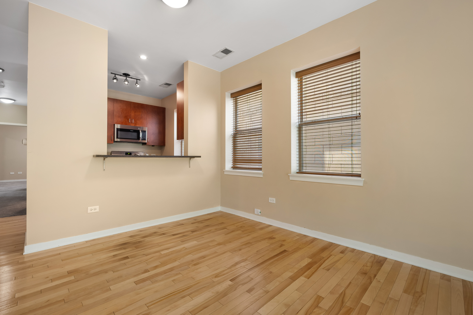 907 South Lytle Street, Unit 201 Chicago, IL 60607 - Photo 7 of 28 a view of empty room with wooden floor and fan