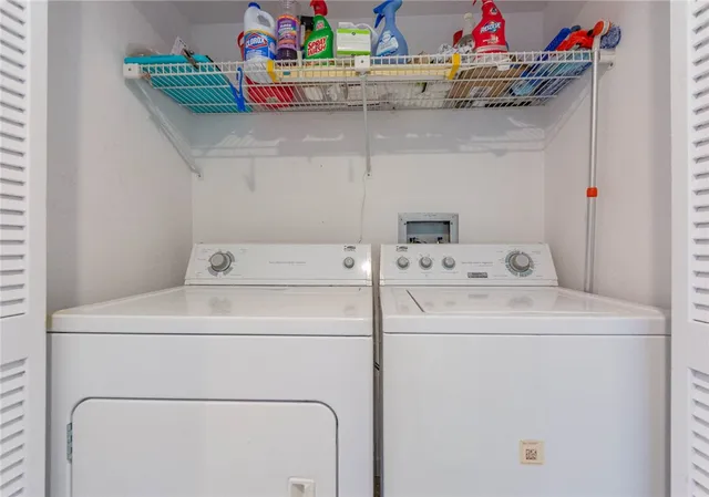 a view of a lake from a yard