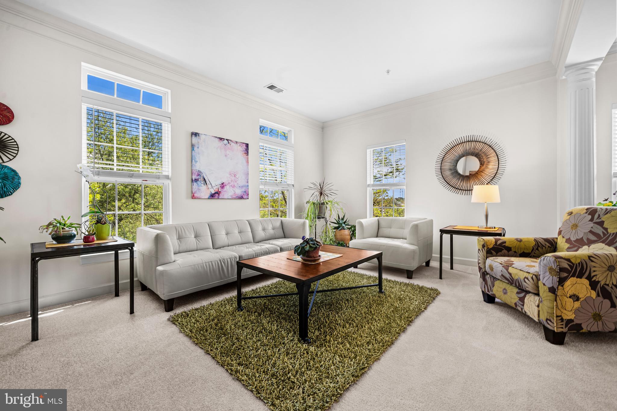 5725 Callcott Way, Unit P Alexandria, VA 22312 - Photo 3 of 40 a living room with furniture and a rug