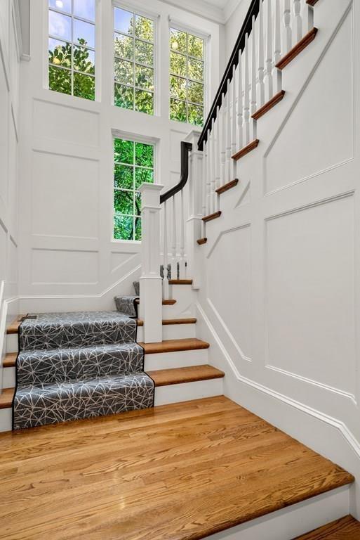 134 Dorset Road Newton, MA 02468 - Photo 11 of 37 a view of entryway and hall with wooden floor