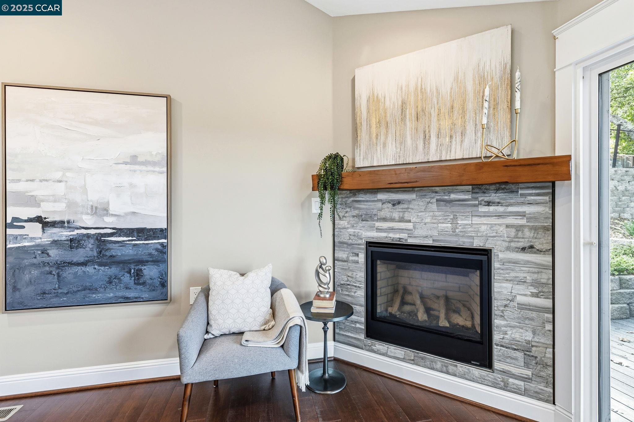 961 Oak View Circle Lafayette, CA 94549 - Photo 26 of 56 a living room with furniture and a fireplace