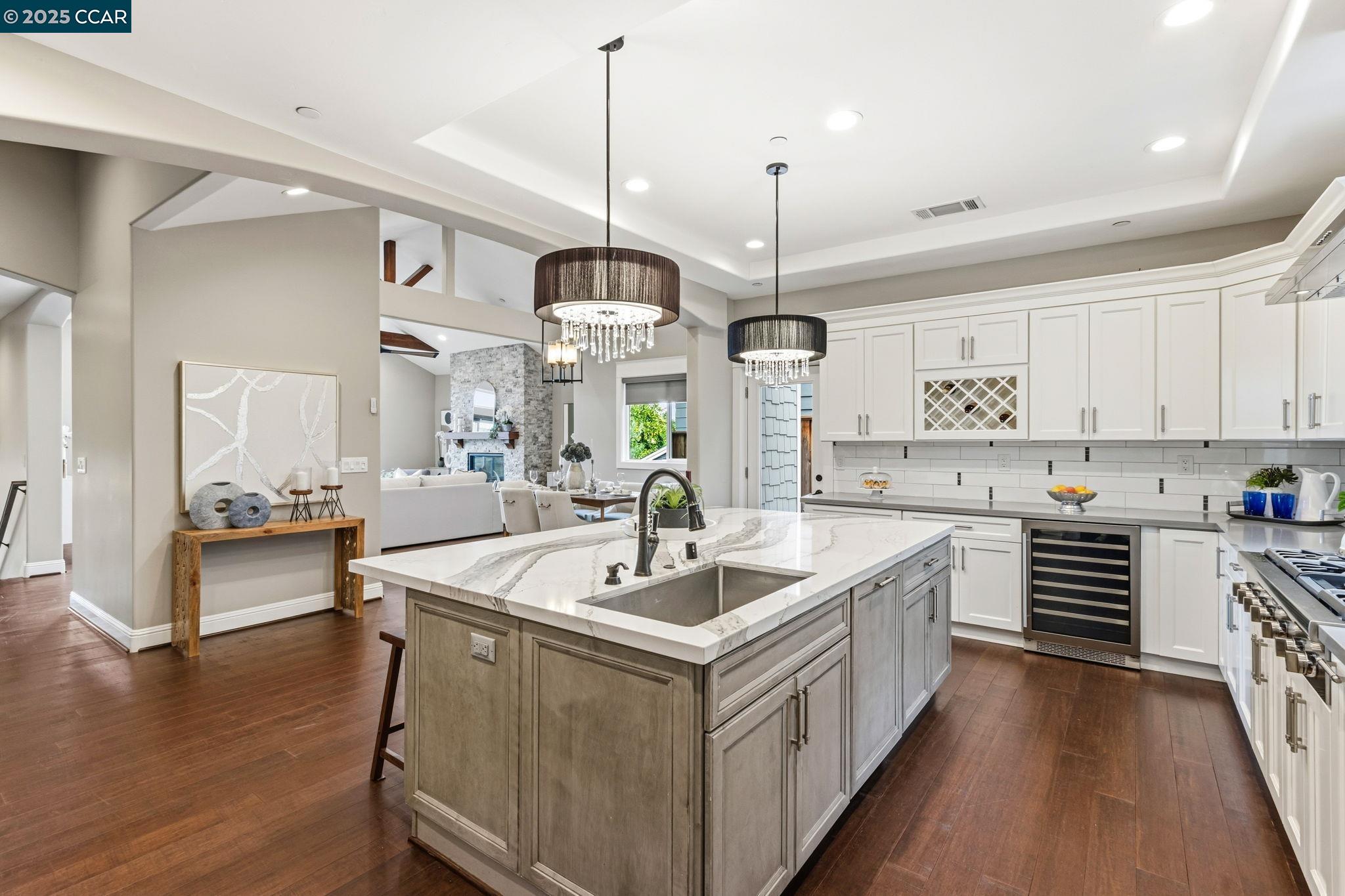 961 Oak View Circle Lafayette, CA 94549 - Photo 4 of 56 a kitchen with stainless steel appliances granite countertop a sink a stove and a wooden floors