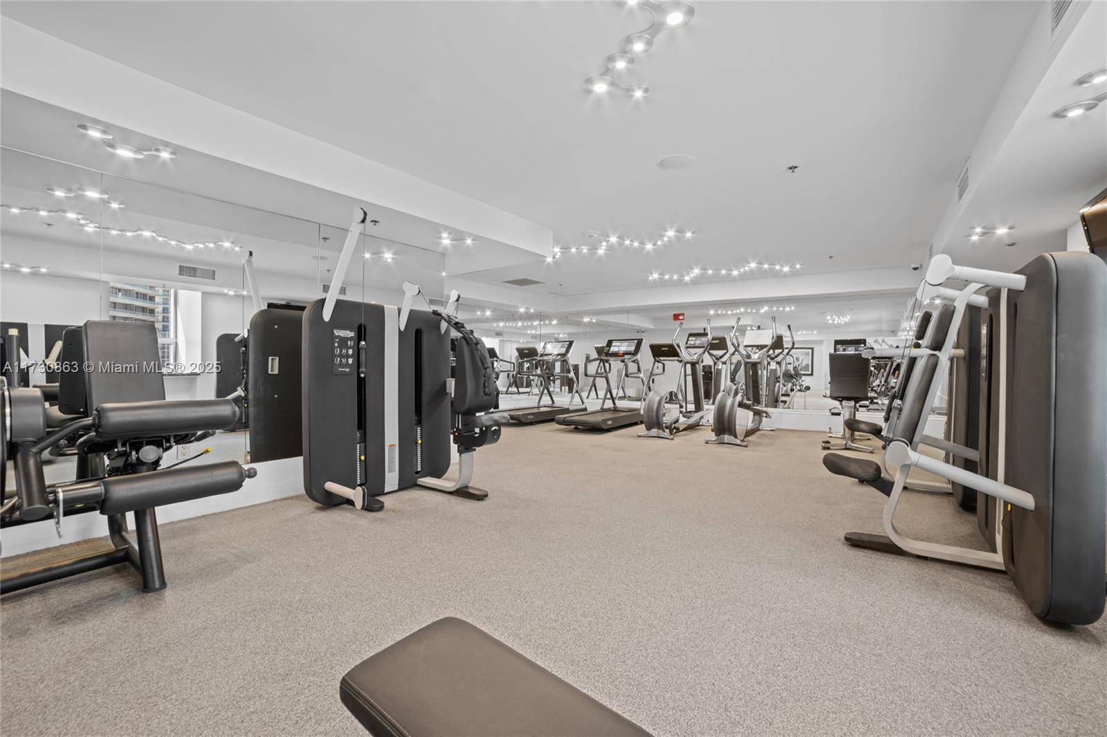 Brickell Miami, FL 33131 - Photo 10 of 19 a view of a room with gym equipment