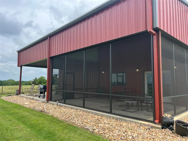 a backyard of a house