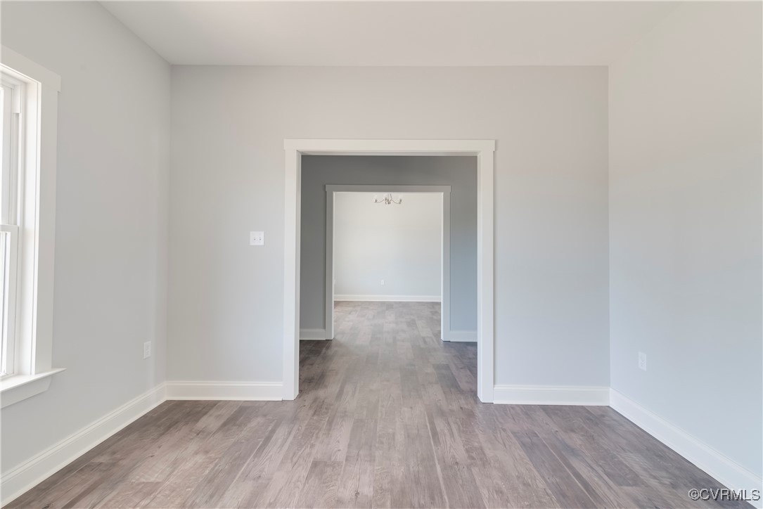 36 Highpockets Road Cartersville, VA 23027 - Photo 4 of 38 a view of a hallway with wooden floor