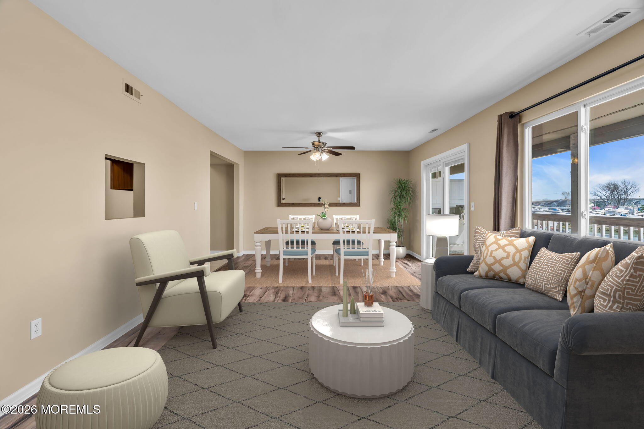 120 South Concourse, Unit 310 Neptune Township, NJ 07753 - Photo 4 of 44 a living room with furniture and a wooden floor
