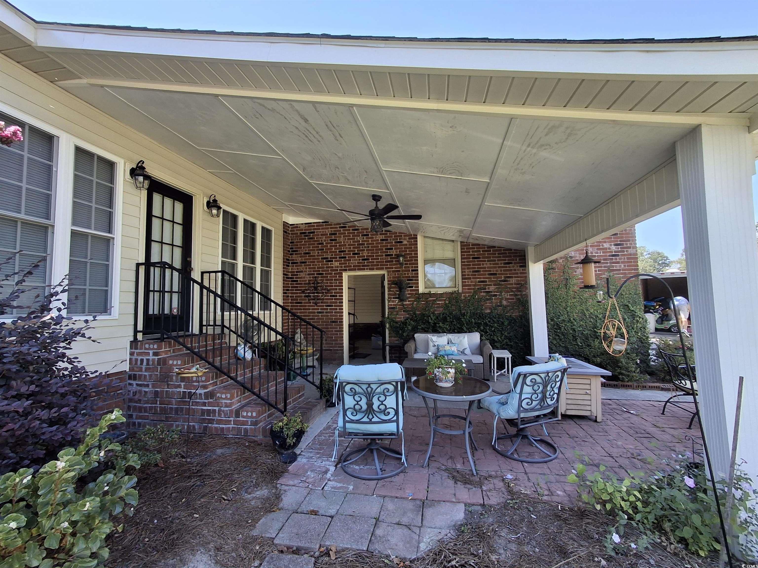 410 Devon Road Marion, SC 29571 - Photo 15 of 38 View of patio / terrace with ceiling fan and an ou