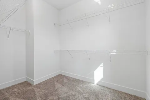 an empty room with an entryway