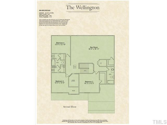 9 Hidden Ridge Court Durham, NC 27707 - Photo 18 of 25 Large open rec room on 2nd floor. Bedrooms 2 and 3 have Jack and Jill bath!