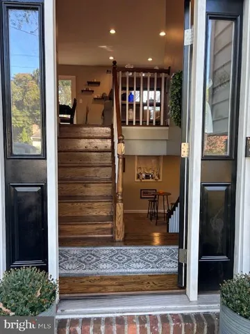 a workspace with furniture and a window
