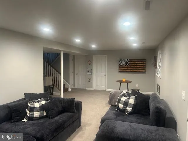 a room with furniture