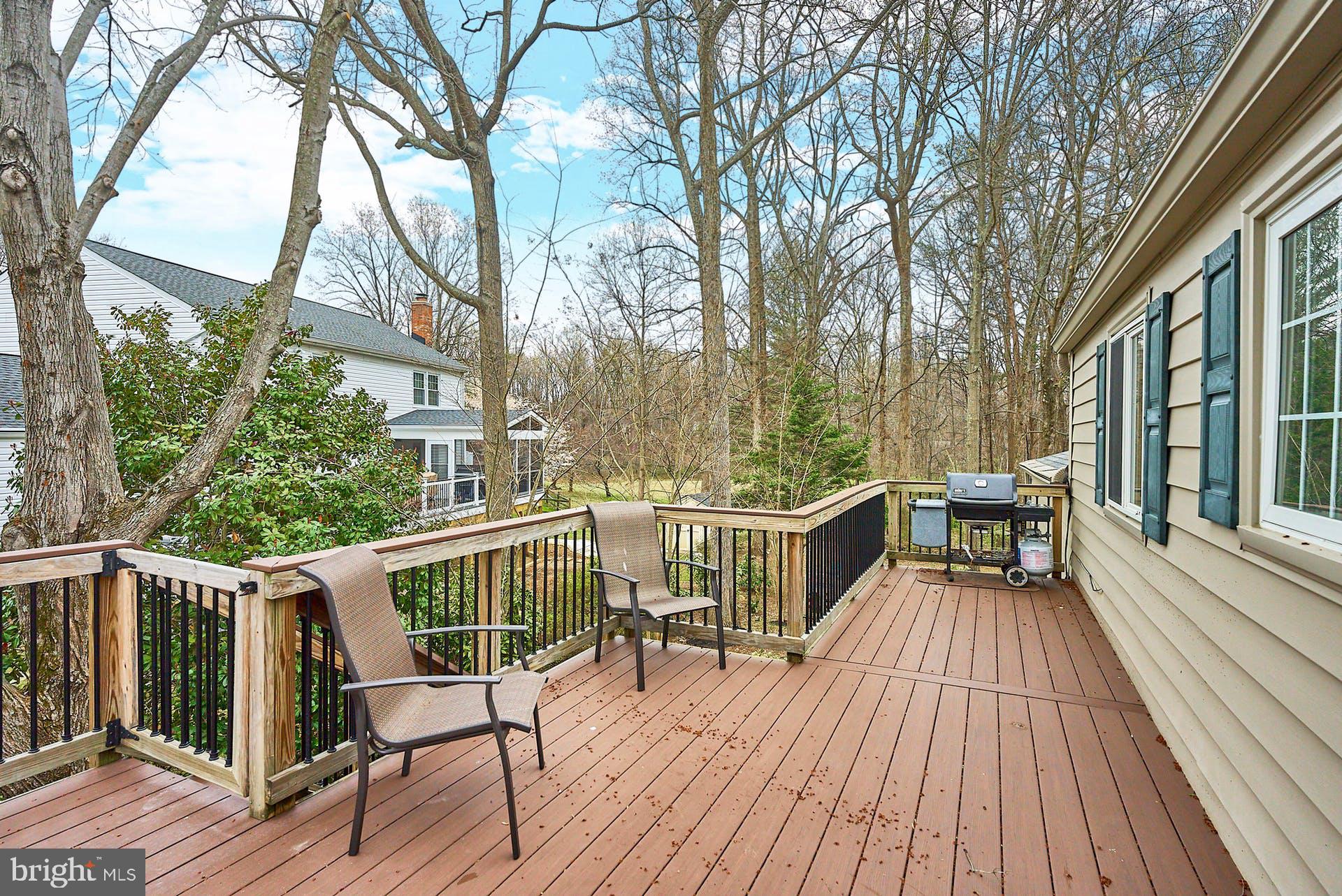 9302 Jackson Street Burke, VA 22015 - Photo 24 of 30 Deck the full length of the house