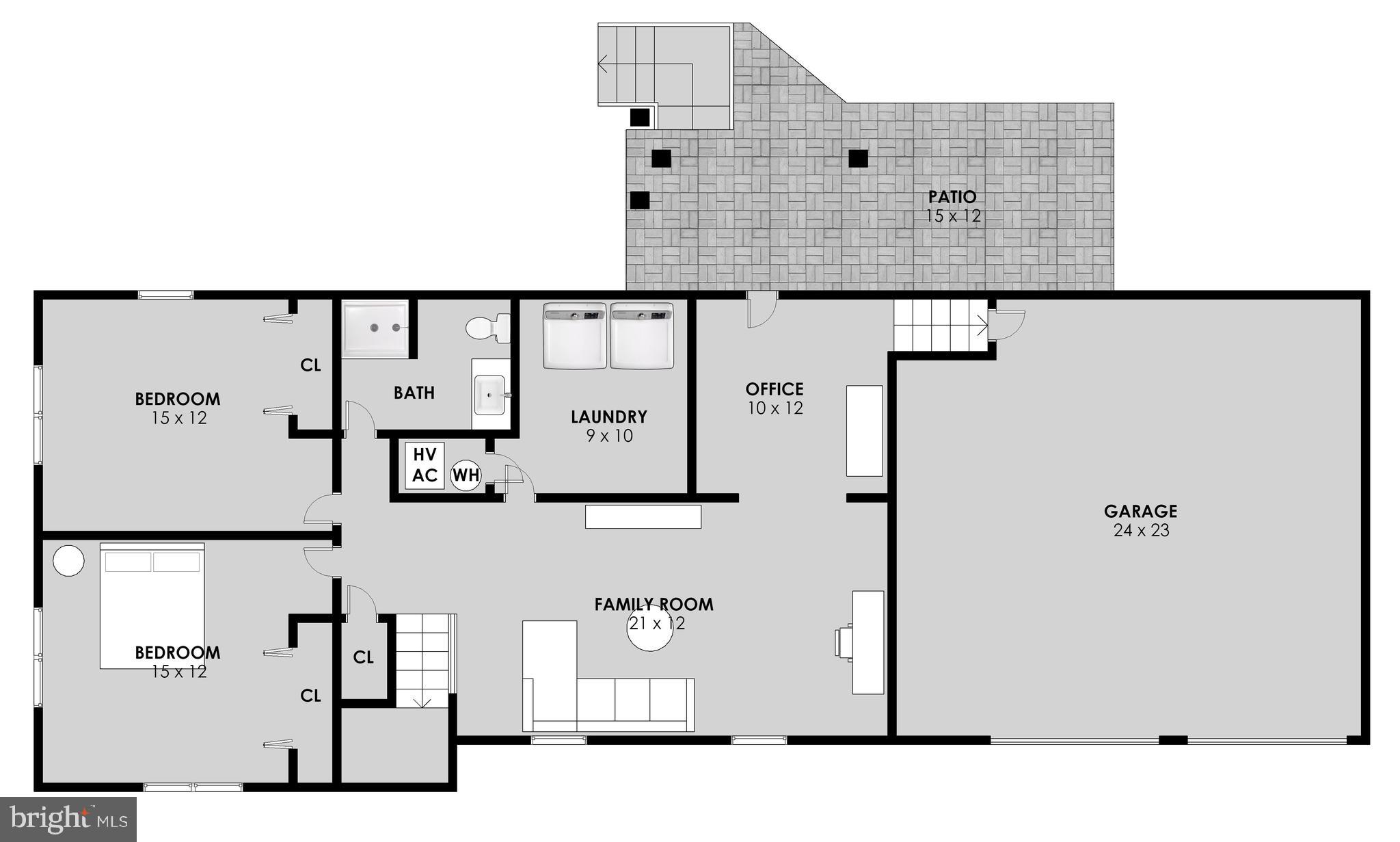 9302 Jackson Street Burke, VA 22015 - Photo 30 of 30 Lower Level Floor Plan
