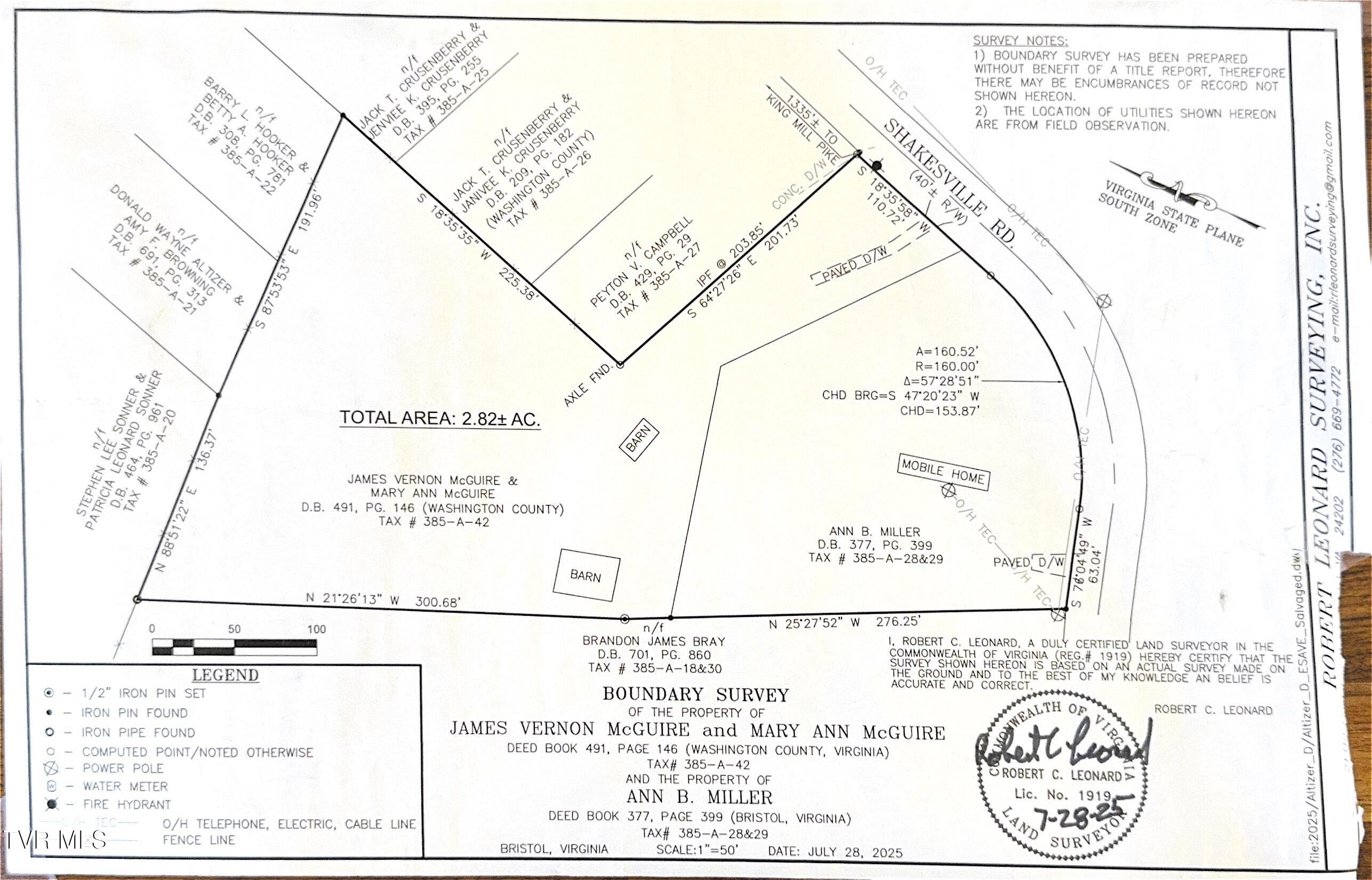 710 Shakesville Road Bristol, VA 24201 - Photo 2 of 13 Survey 710 shakesville rd
