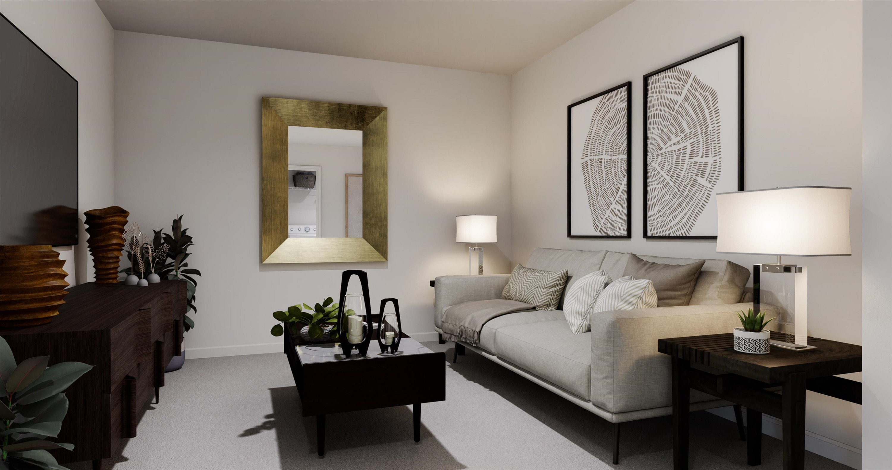 To Be Added, Unit 473 Apex, NC 27502 - Photo 6 of 7 a living room with furniture and a lamp