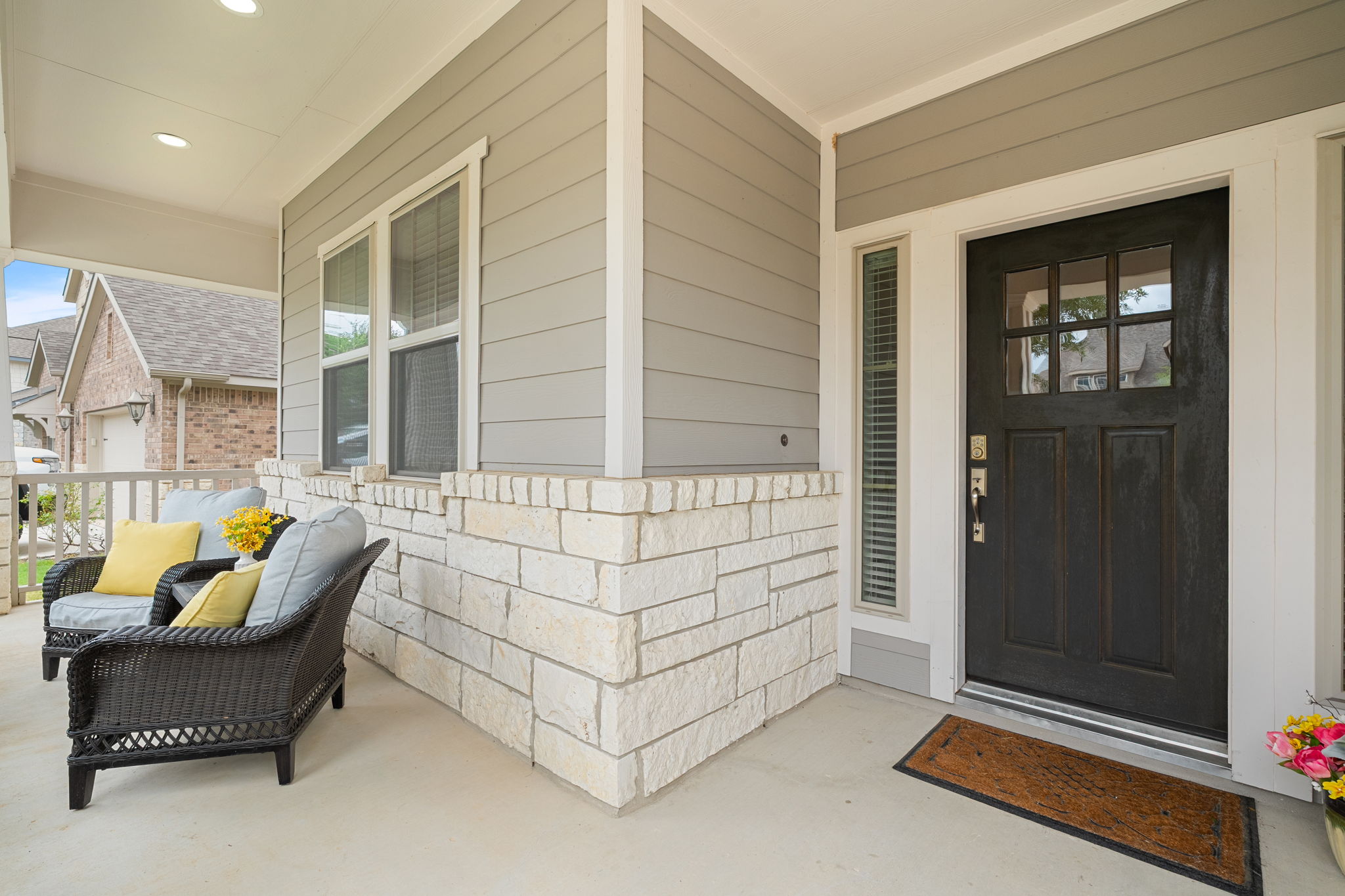 1908 Woolsey Way Leander, TX 78641 - Photo 2 of 36 Sit & enjoy the charming covered front porch.