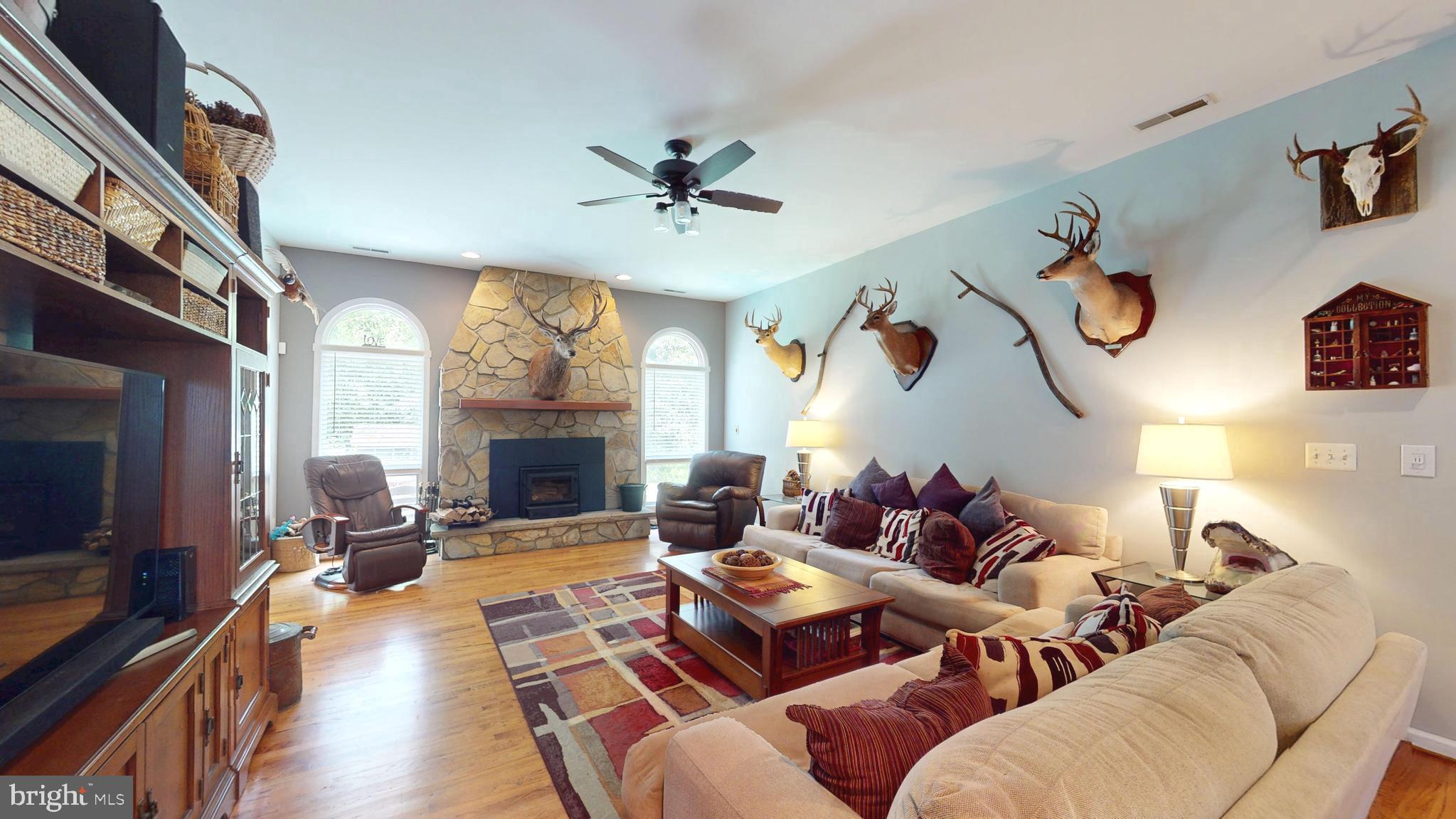 408 Laurens Way Queen Anne, MD 21657 - Photo 10 of 68 a living room with furniture a fireplace and a flat screen tv