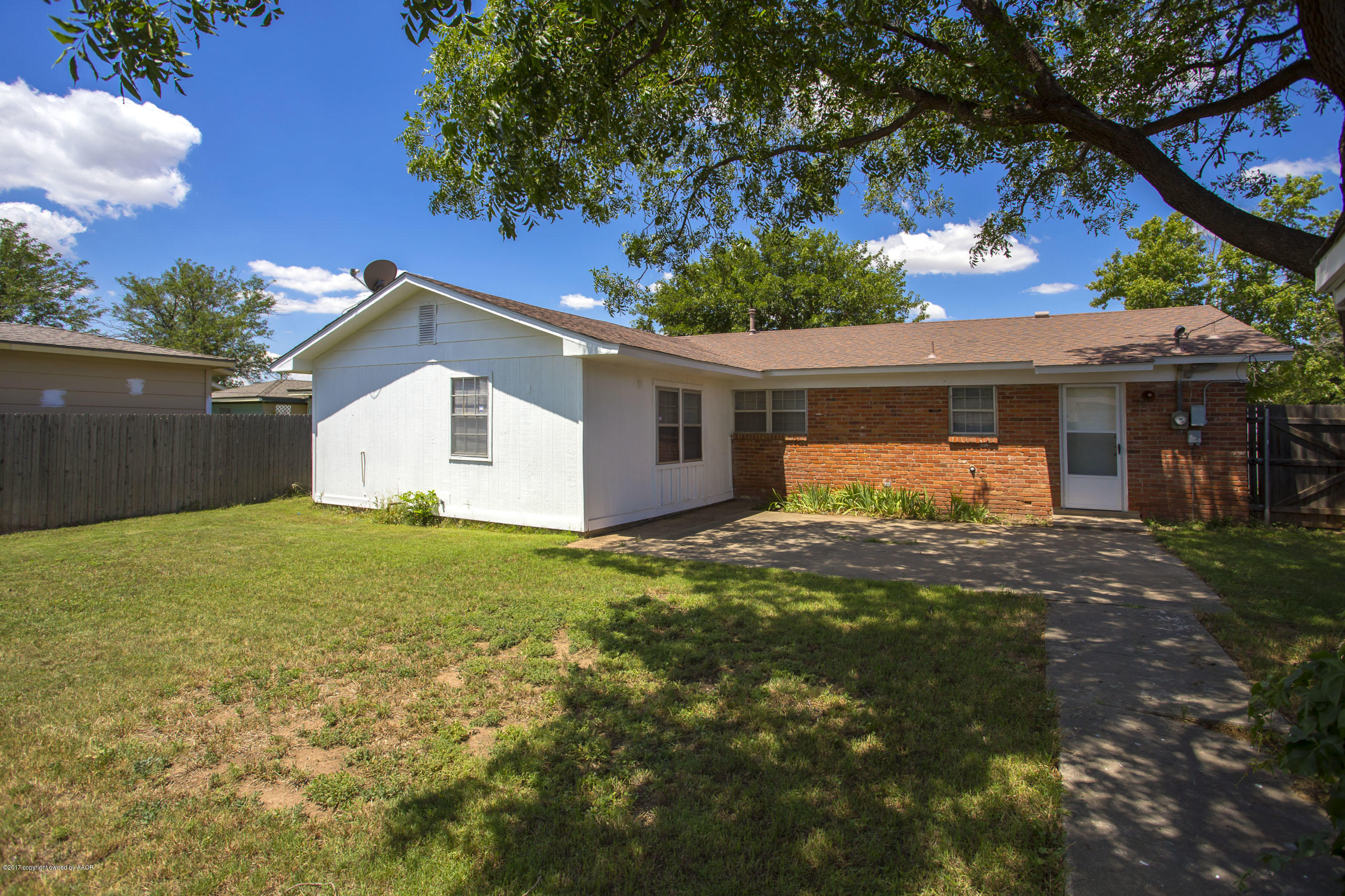 5119 Temple Drive Amarillo, TX 79110 - Photo 18 of 20 back yard view 1