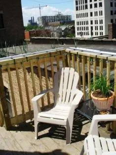 a view of a chairs and table on the terrace