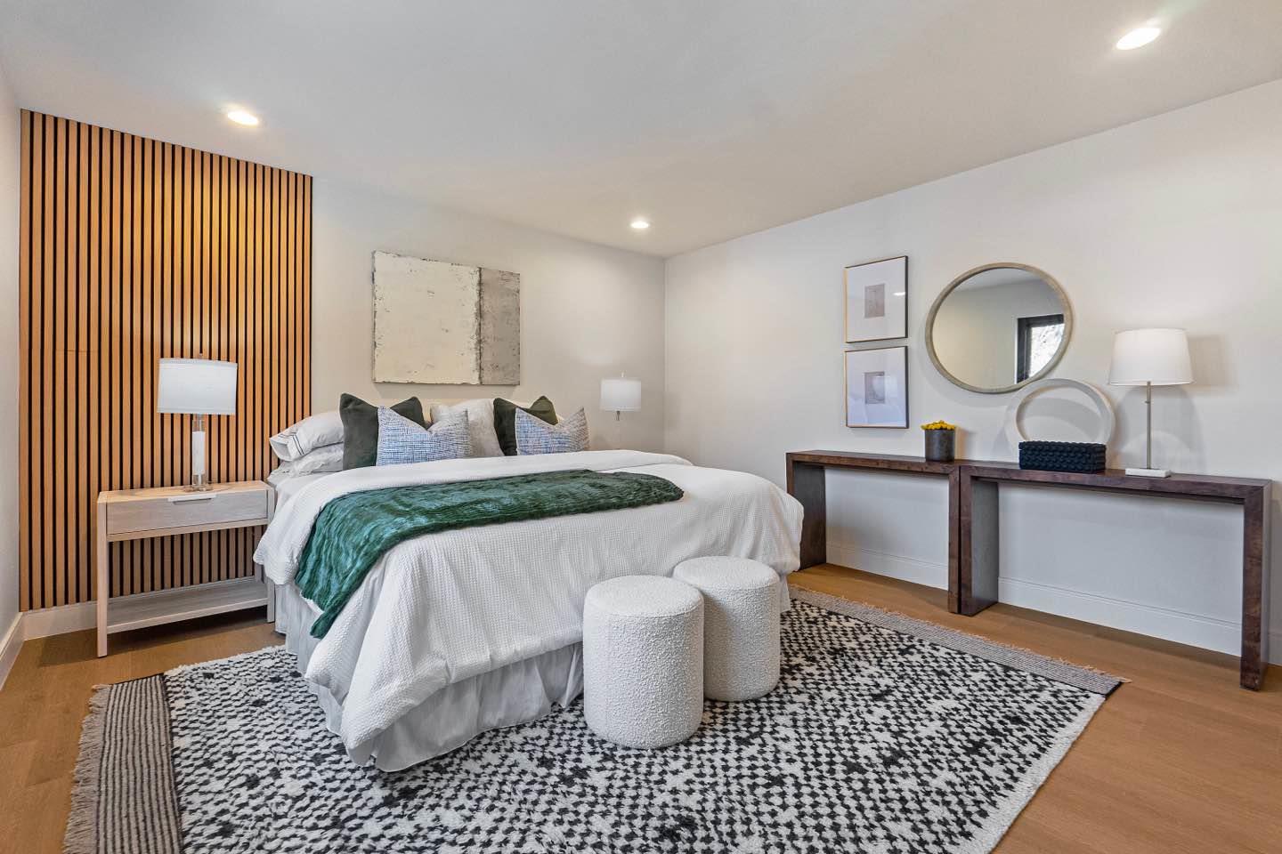 369 Ruth Avenue Mountain View, CA 94043 - Photo 11 of 33 a bedroom with a large bed and a dresser