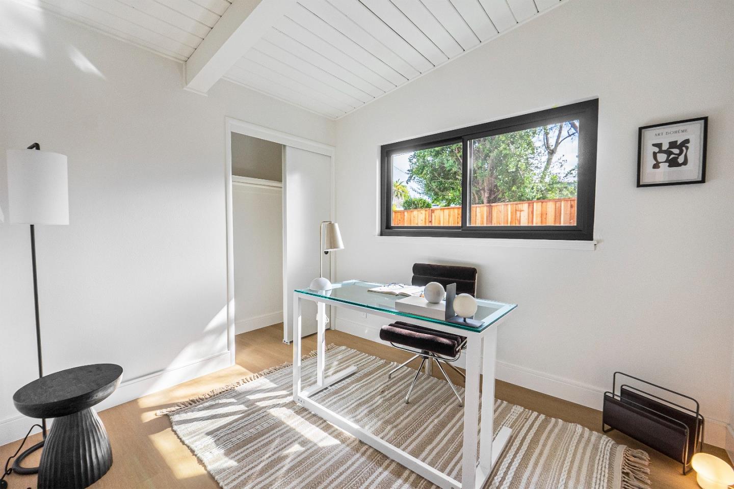 369 Ruth Avenue Mountain View, CA 94043 - Photo 15 of 33 a workspace with furniture and a window