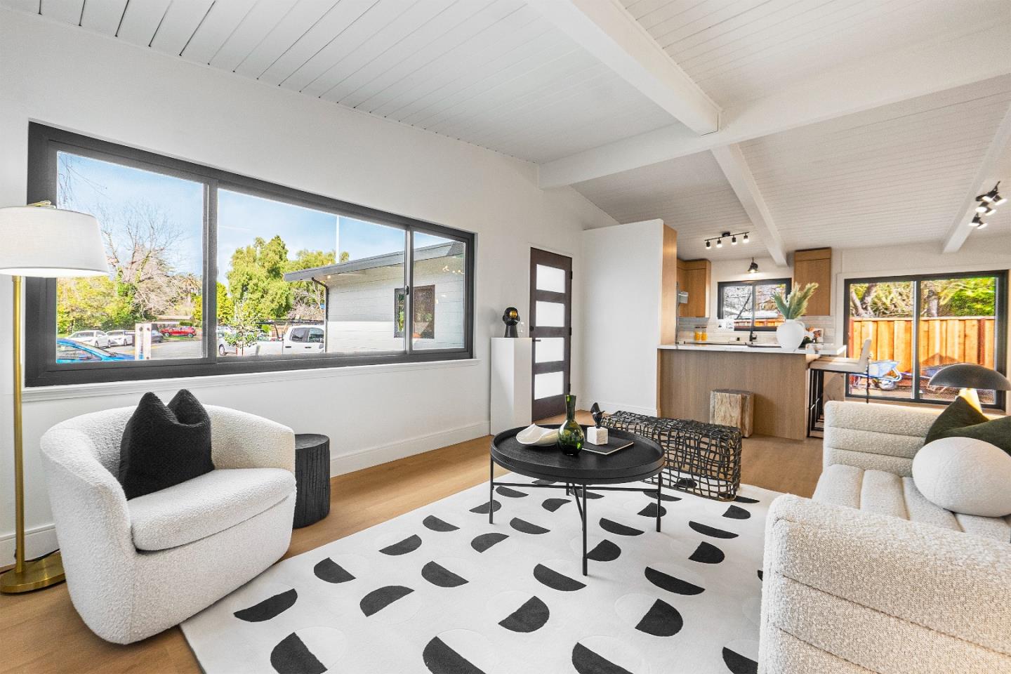 369 Ruth Avenue Mountain View, CA 94043 - Photo 5 of 33 a living room with furniture and a large window