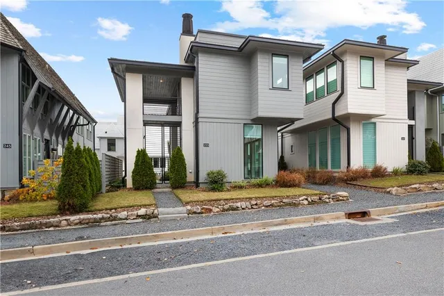 a view of a back yard from a hallway