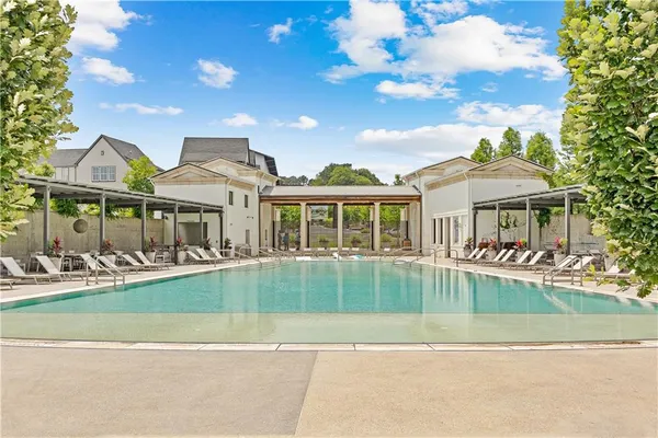 a view of yard with ocean view