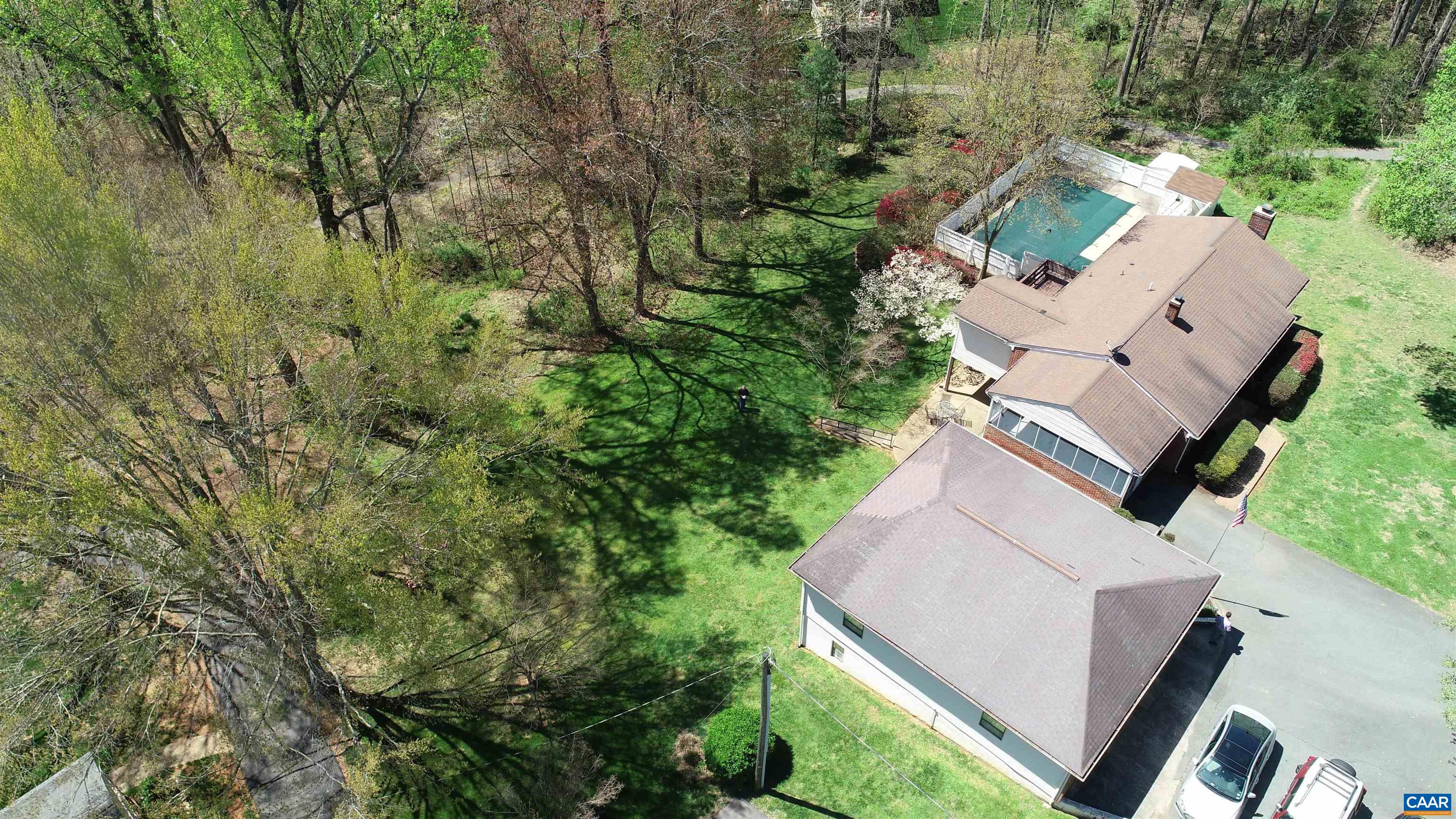 3515 Richmond Road Keswick, VA 22947 - Photo 6 of 47 an aerial view of a house with a yard