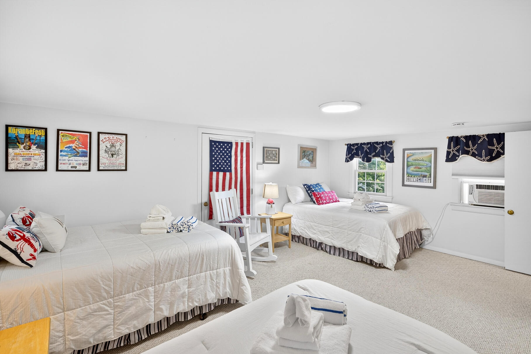 53 Great Oak Road Orleans, MA 02653 - Photo 31 of 53 a bedroom with two beds and a painting on the wall