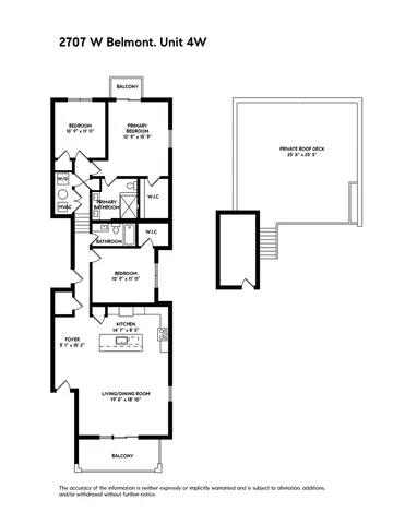 $650,000 | 2707 West Belmont Avenue, Unit 4W, Chicago, IL 60618