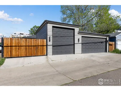 a view of backyard of house