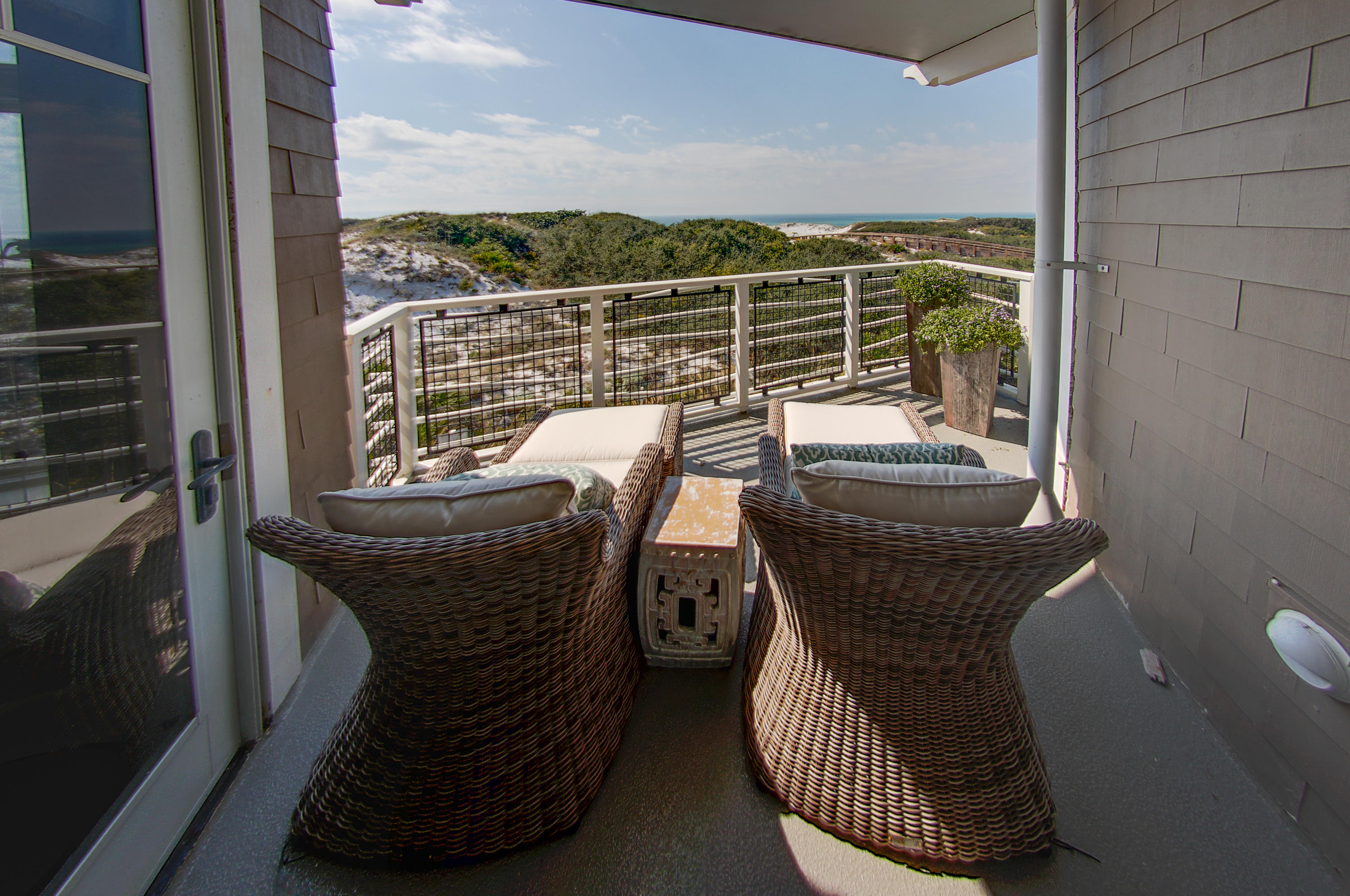 99 Compass Point Way Inlet Beach, Unit 308 Inlet Beach, FL 32461 - Photo 21 of 55 a view of balcony with couch
