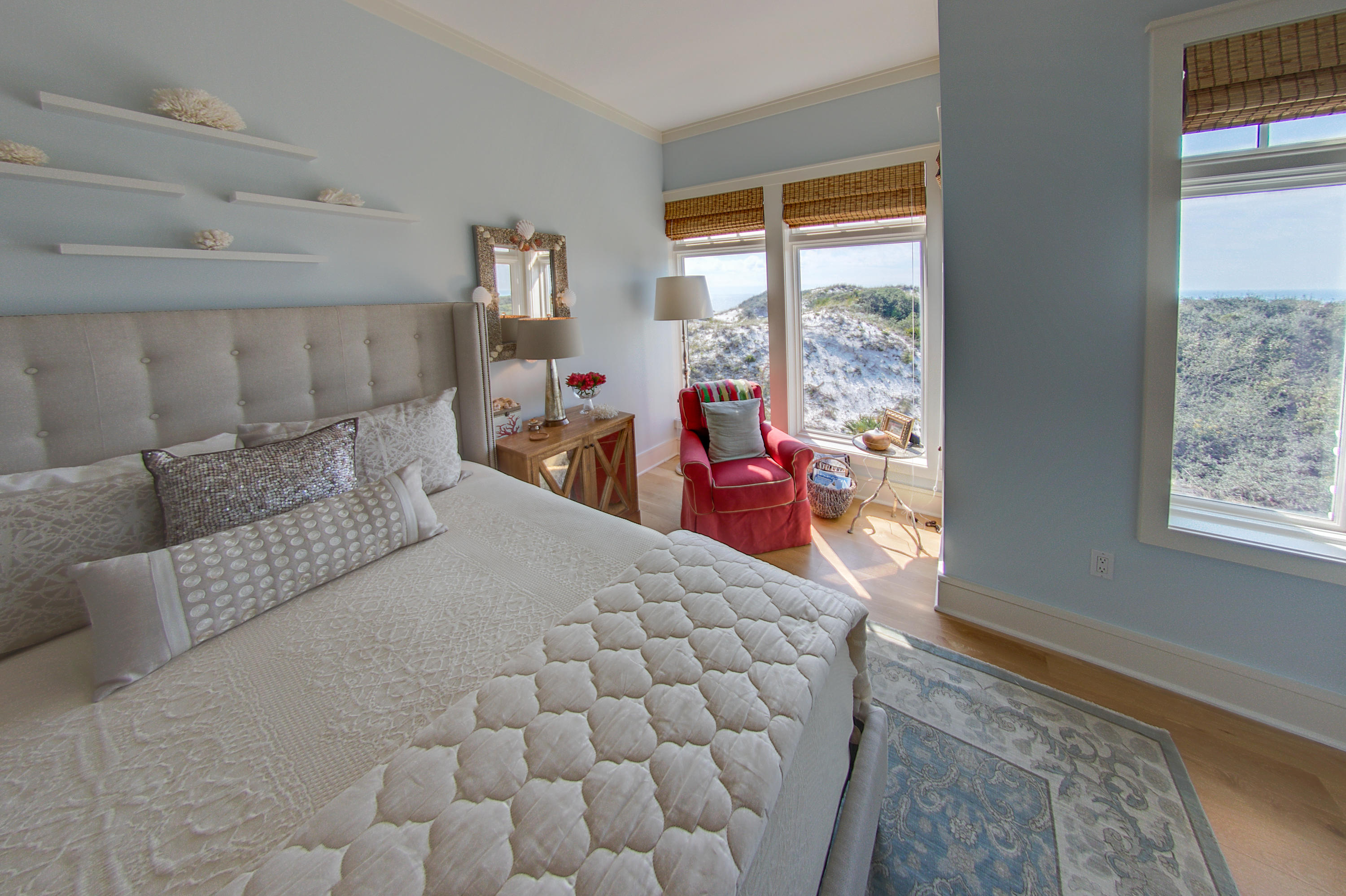 99 Compass Point Way Inlet Beach, Unit 308 Inlet Beach, FL 32461 - Photo 29 of 55 a bed room with a bed and a large window