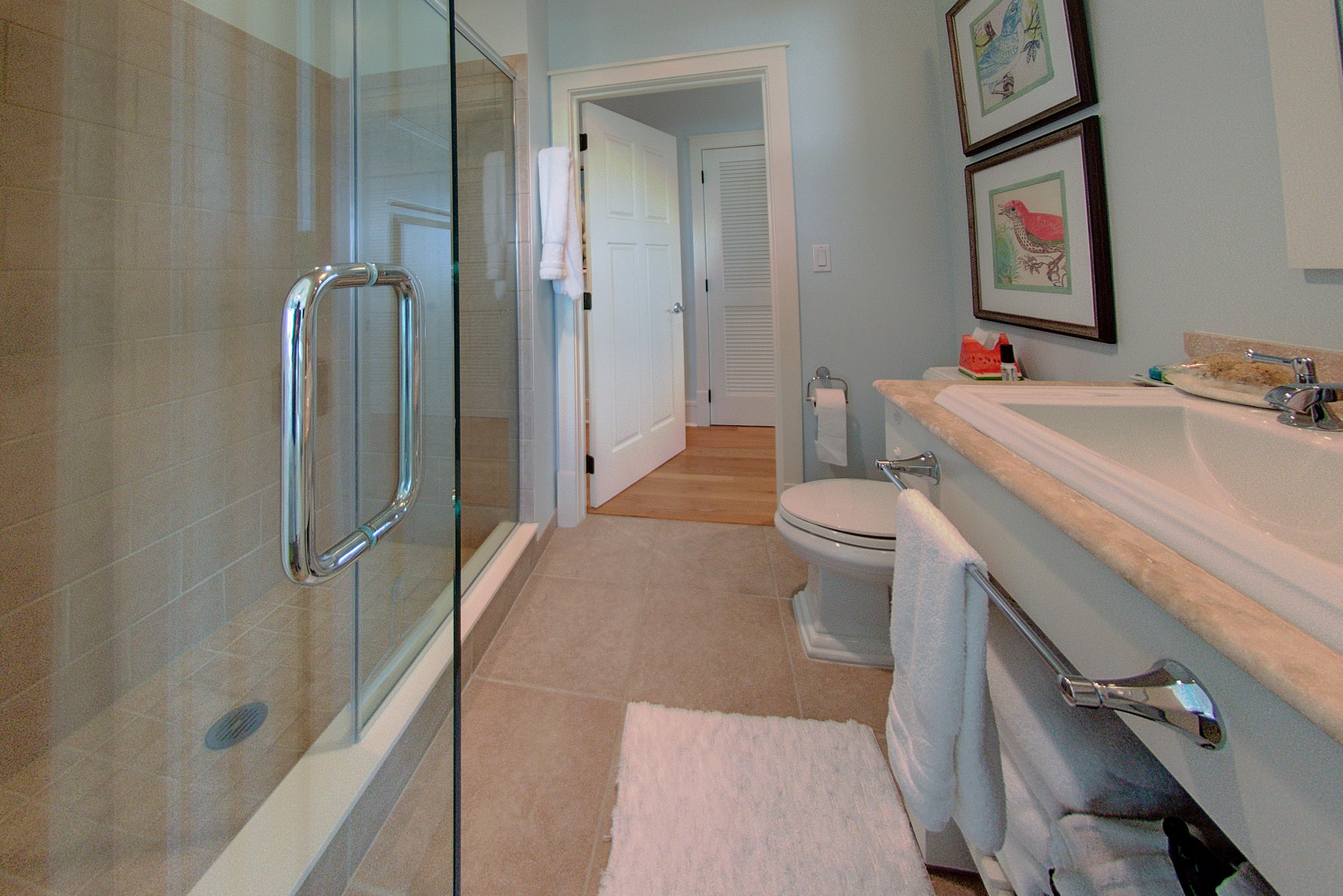 99 Compass Point Way Inlet Beach, Unit 308 Inlet Beach, FL 32461 - Photo 42 of 55 a bathroom with a sink a toilet and shower