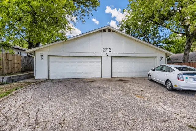 a view of backyard of house