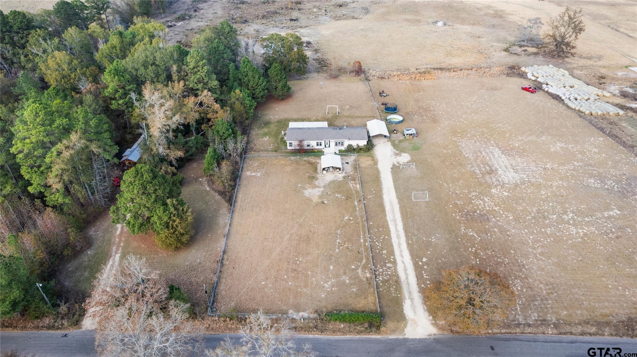 a view of a yard with plants