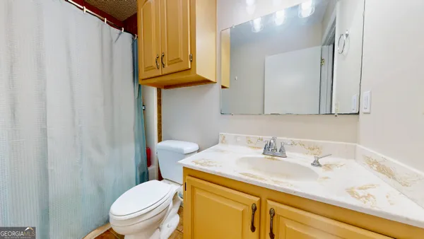a bathroom with a sink and a toilet