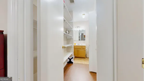 a view of a room with a sink