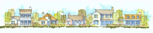 a view of a pathway in front of house