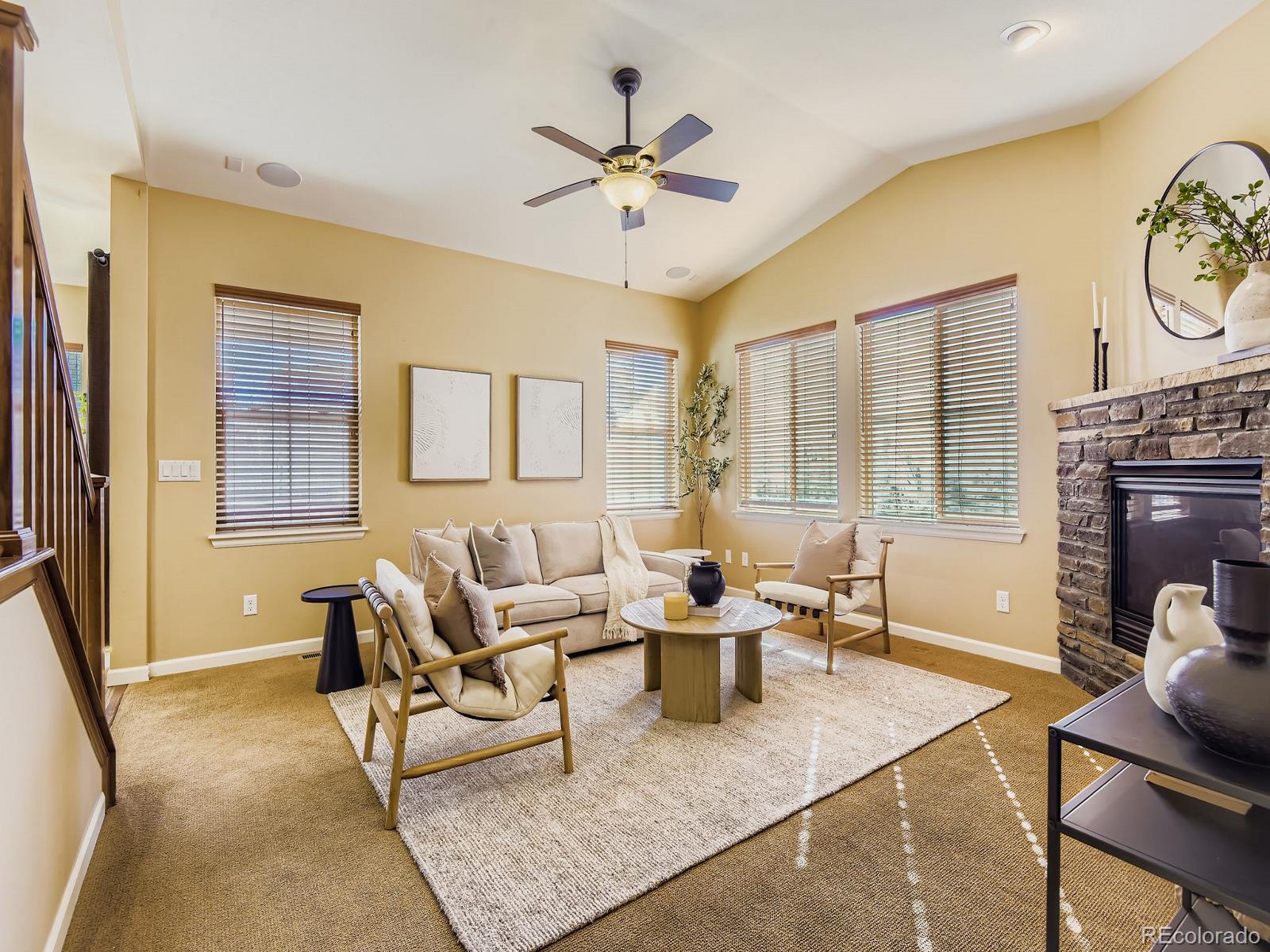 3839 Donnington Circle Castle Rock, CO 80104 - Photo 9 of 31 a living room with furniture and a large window