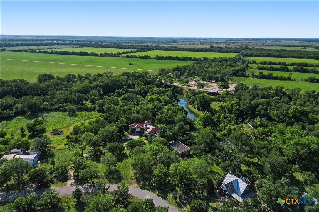 541 Martindale Falls Road Martindale, TX 78655 - Photo 40 of 44 Expansive aerial showcasing estate, river frontage, and surrounding countryside