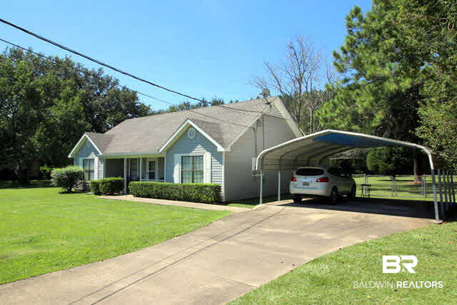 16809 River Park Road Fairhope, AL 36532 - Photo 9 of 18 Note double carport on big driveway. There's a tail for turning too.