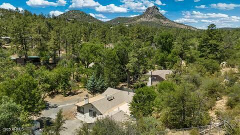 1822 Idylwild Road Prescott, AZ 86305 - Photo 22 of 25 an aerial view of a house with yard and outdoor seating