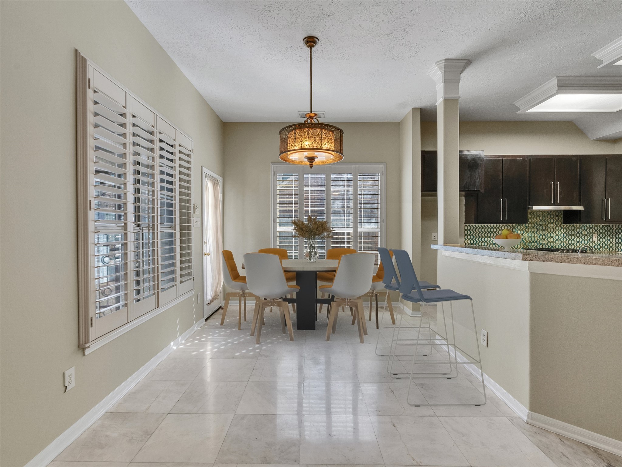 4414 Santee Drive Baytown, TX 77521 - Photo 16 of 50 a view of a dining room with furniture window and outside view