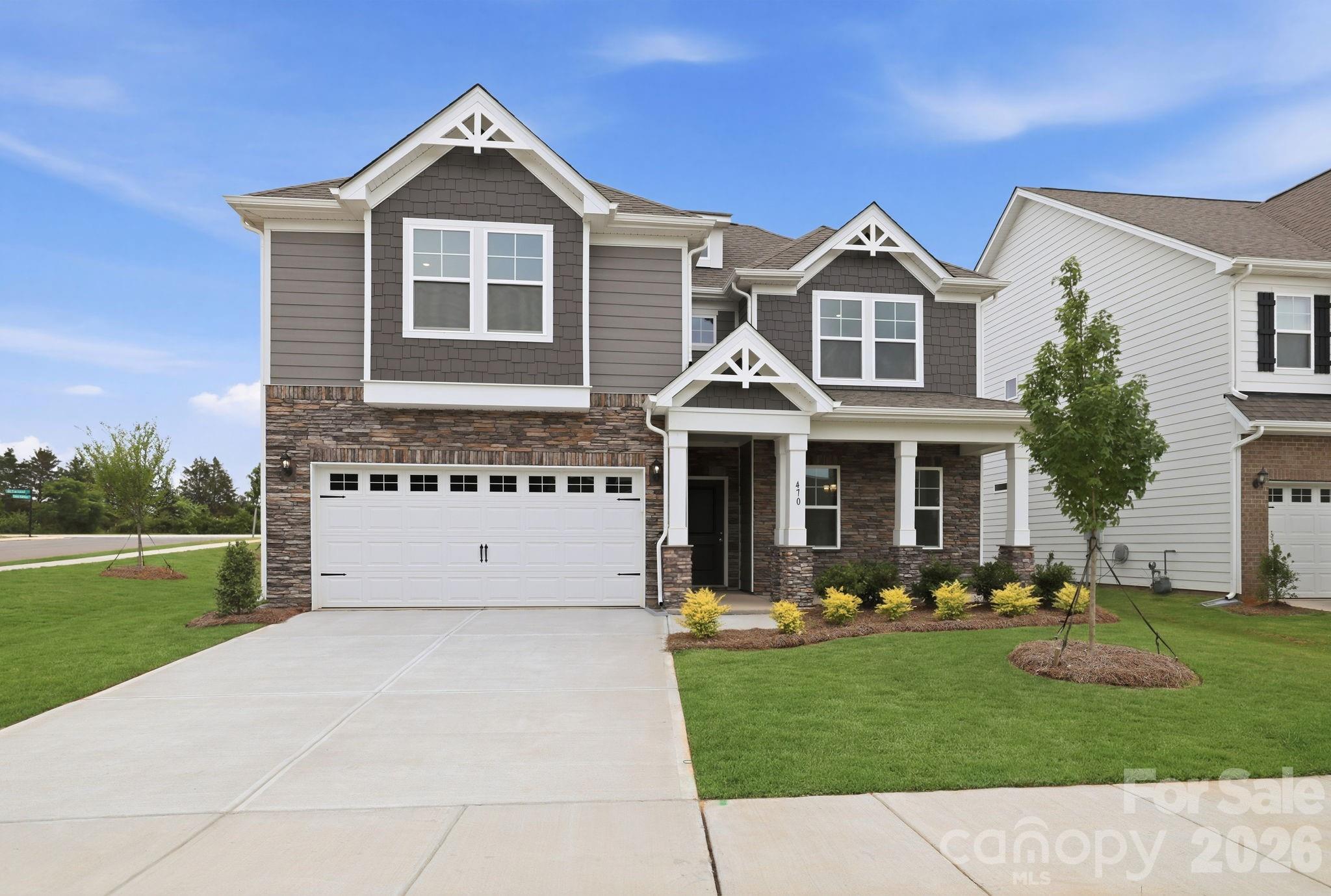 470 Brick House Road York, SC 29745 - Photo 1 of 39 a view of a white house with a big yard and large trees