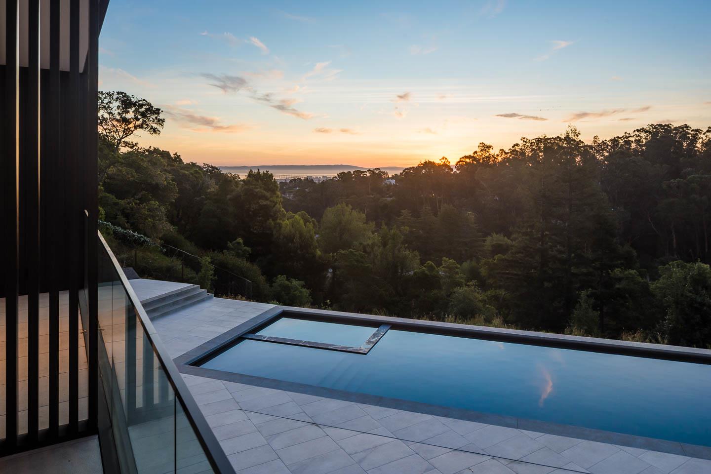455 Pinehill Road Hillsborough, CA 94010 - Photo 28 of 33 a view of a balcony with an outdoor seating